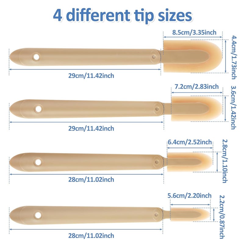OKYMOTOR 8Pcs Caulking Silicone Sealant Finishing Tool, 4 Sizes Rubber Caulking Tool Set, Multifunctional Caulking Remover/Smoothing Tool Applicator for Tiles Brick Kitchen Bathroom - Image 2